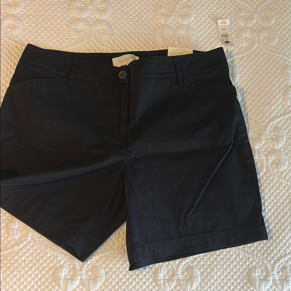 Talbots Black Bermuda Shorts Classic Tailored Design